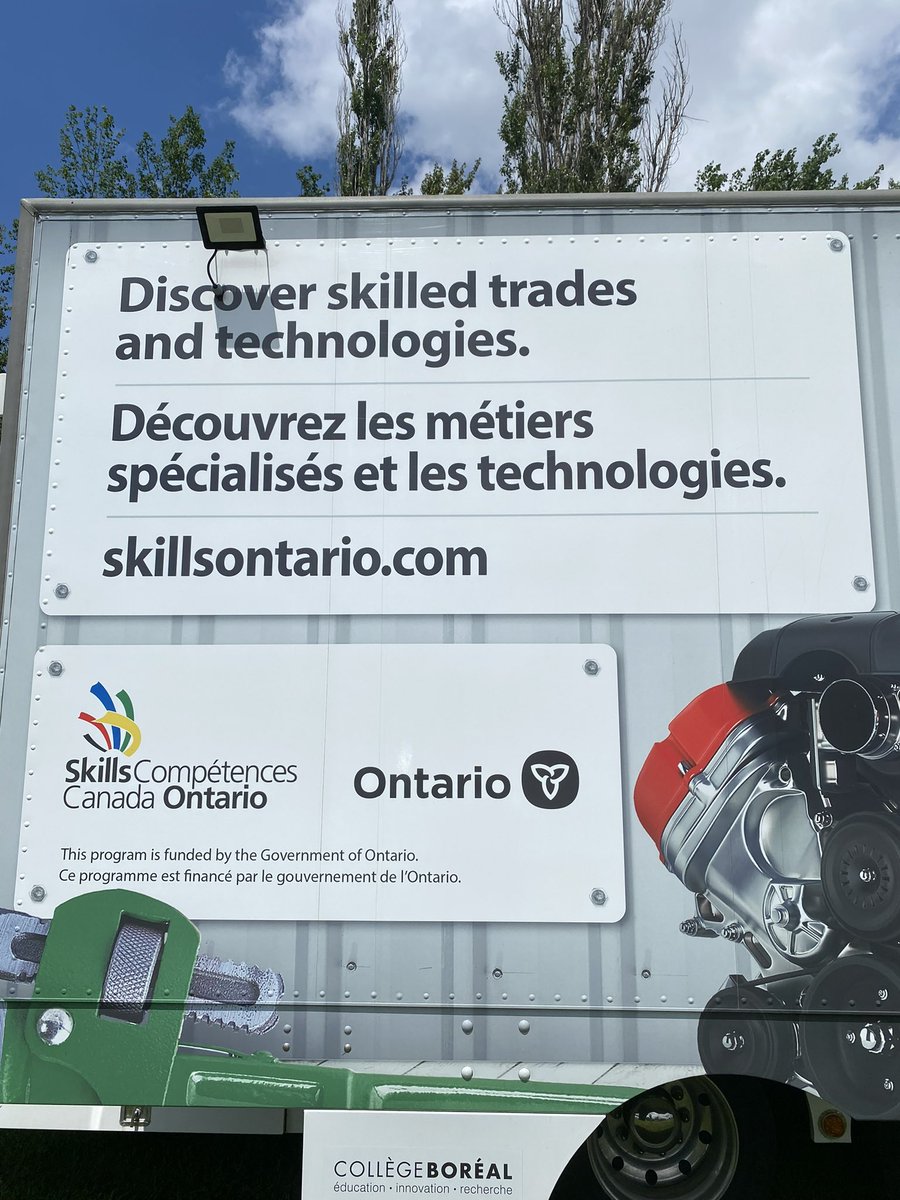 The Skilled Trades Ontario “Trades and Tech Truck” made its first stop in North Bay here at West Ferris. Over 250 Trojans participated in tours exposing them to career in the trades.