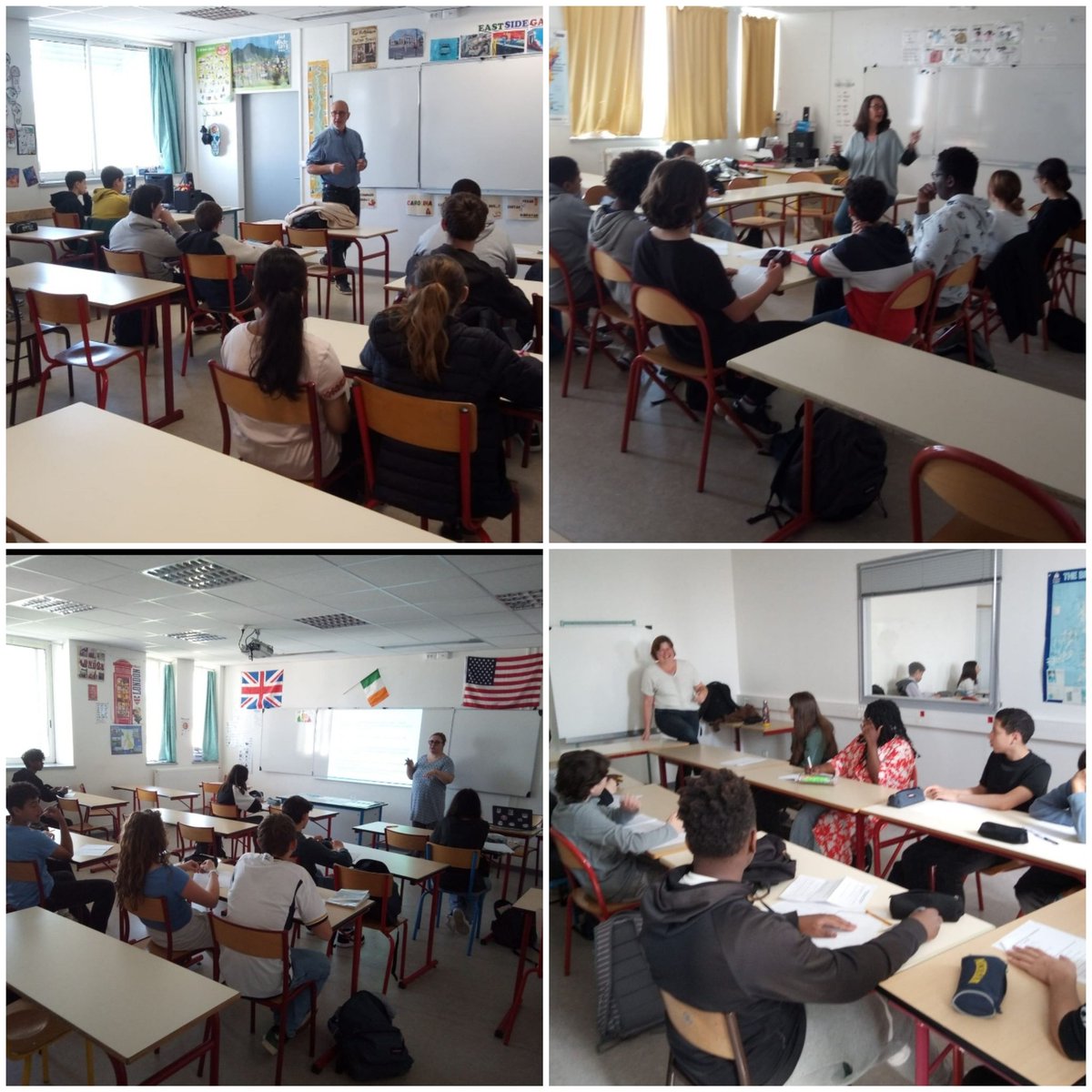 Dans le cadre du parcours avenir et avec la coordination de l'association #100000entrepreneurs , l'ensemble des élèves de 4ème du collège ont rencontré 10 entrepreneurs sous forme de speed-dating.