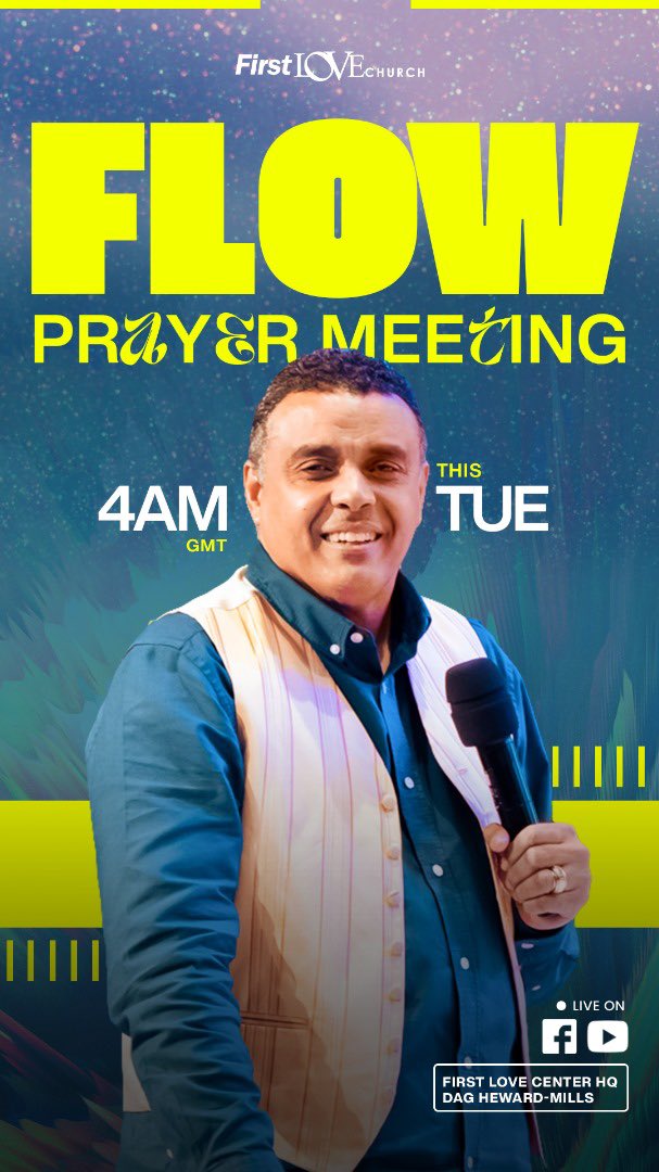 FLC_Bots's tweet image. Those who are asleep have no knowledge of anything around them. 

We are back TOMORROW for another FLOW Prayer Meeting with our Prophet Bishop Dag Heward-Mills at 4am GMT. 

Remember to set your alarms! 

#FlowWithMe