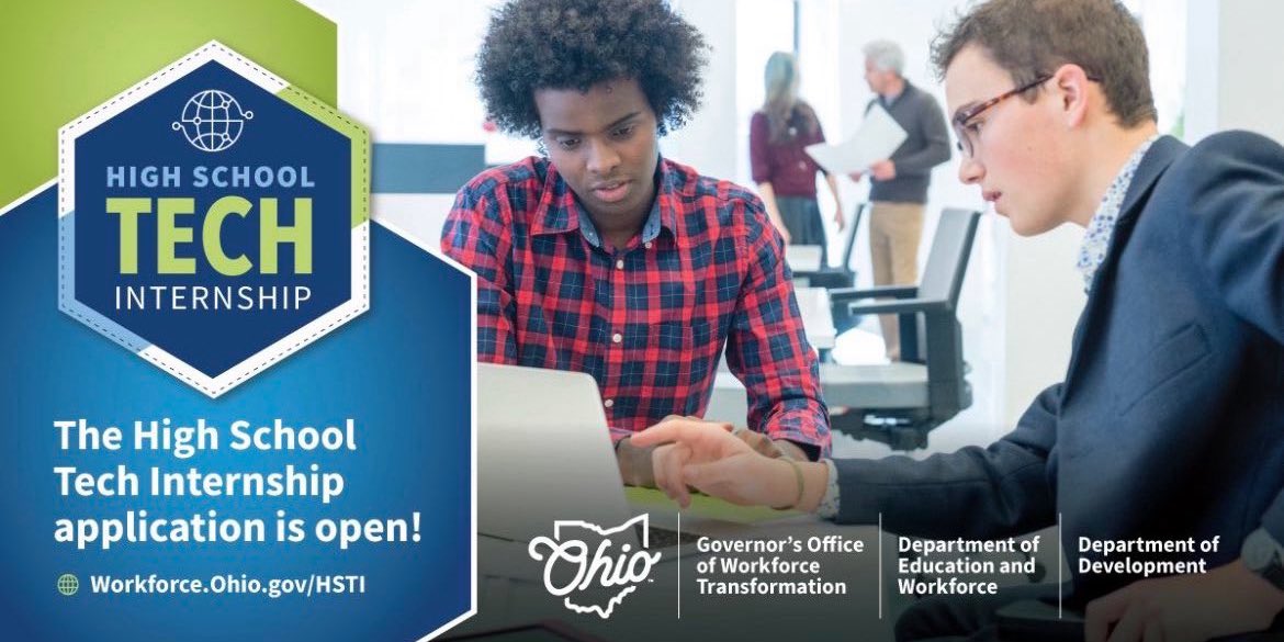 OhioOWT's tweet photo. 🚨The High School Tech Internship application is currently open and will close June 14th! 

🤝 Employers or students interested in the program can contact their local intermediary to get started. 

💻Learn more at https://t.co/WTDhWXCpEv https://t.co/2M5zCn07FN