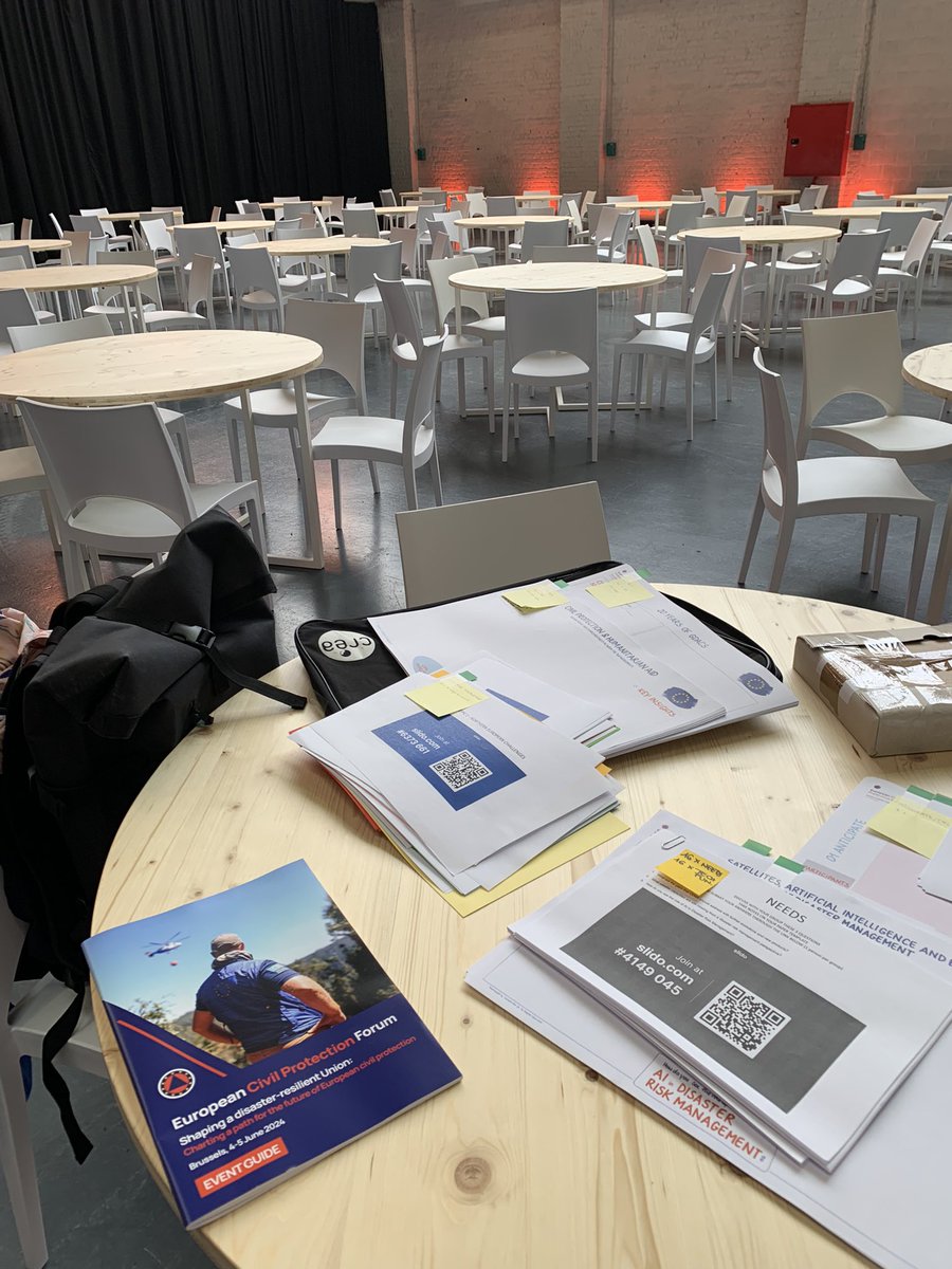 Cl_Berchtold's tweet photo. @firelogue sneak peak from the  CP Forum 2024 @eu_echo. Looking forward to the next two days with exchanges ar the booth, session on wildfire risk awareness (4th at 14:15) and workshop on integrated #WFRM (4th at 16:15)
#EUFireProjectsUnited @EUScienceInnov https://t.co/E1bwpfYXOD