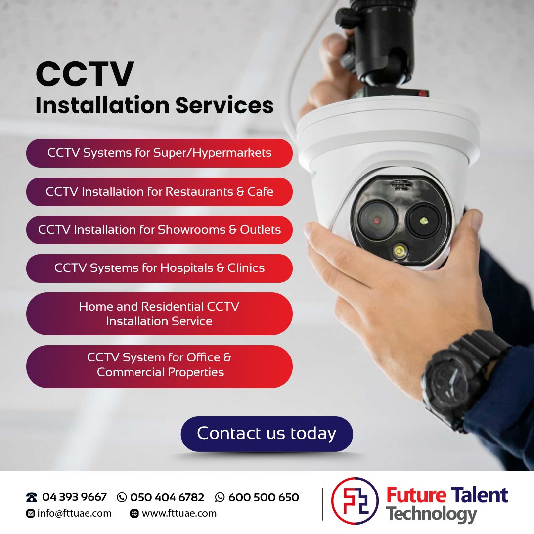 fttuae's tweet photo. Get your hands on the right CCTV surveillance system to secure all your places. Get quality assured security systems with FTT today!
https://t.co/ESiR4TLy8q
Call/WhatsApp: 600 500 650
.
.
#FTTUAE #TechnologySolutions #ITConsulting #CCTV https://t.co/rgEtfSmpnL