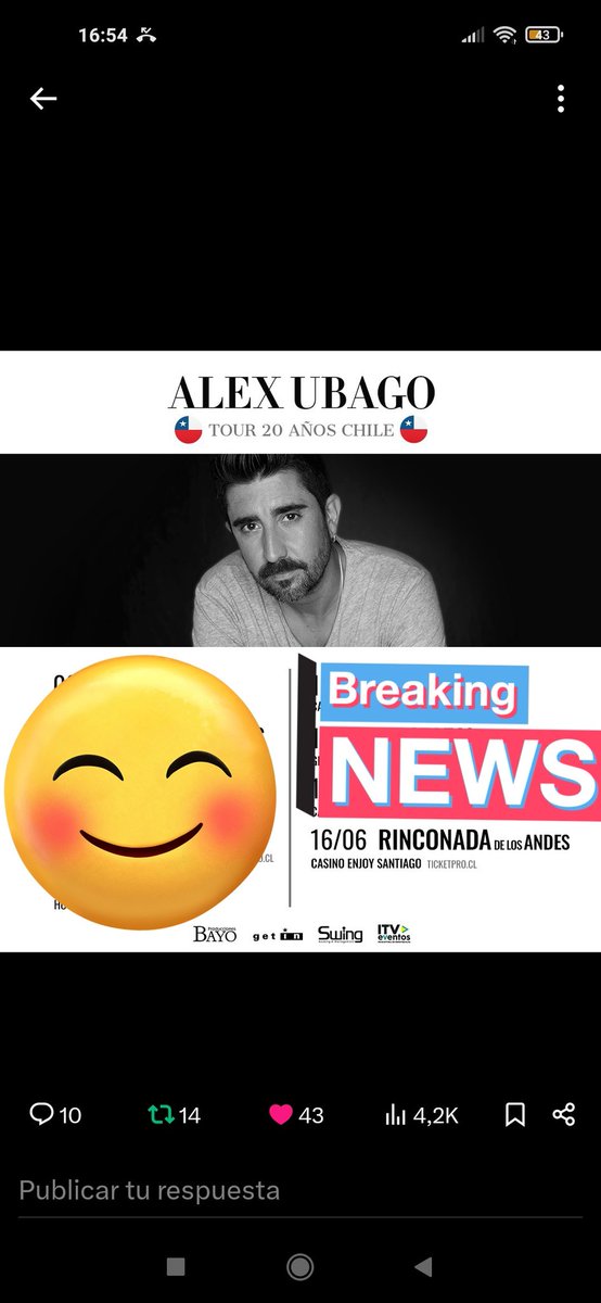 DavidMariposas's tweet photo. Actualizando @MDonosti15 

Próximos conciertos @AlexUbagoficial en junio https://t.co/SmP6GZvB1m