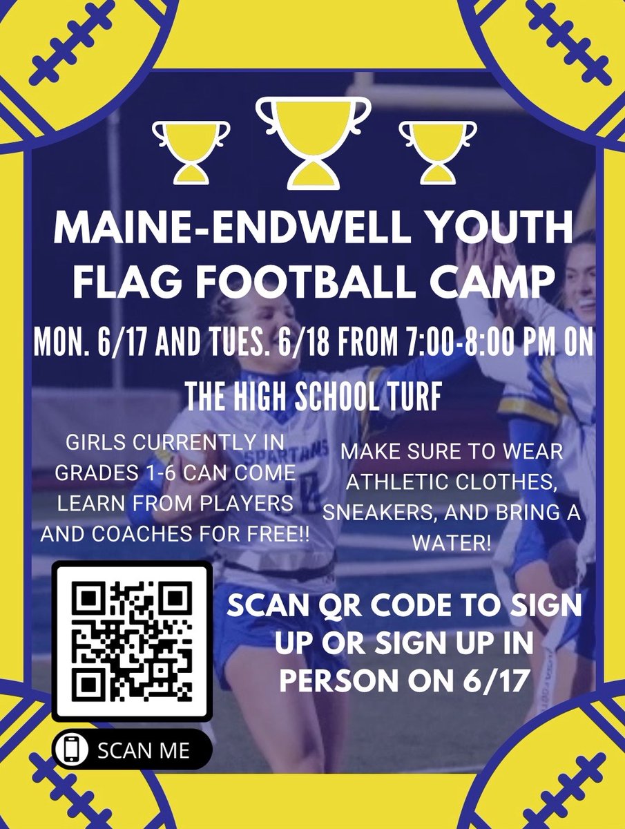 dbeers24's tweet photo. Any elementary age girls, come try out the newest sport. Hosted by the varsity coaches and players https://t.co/DmOMe8InIV