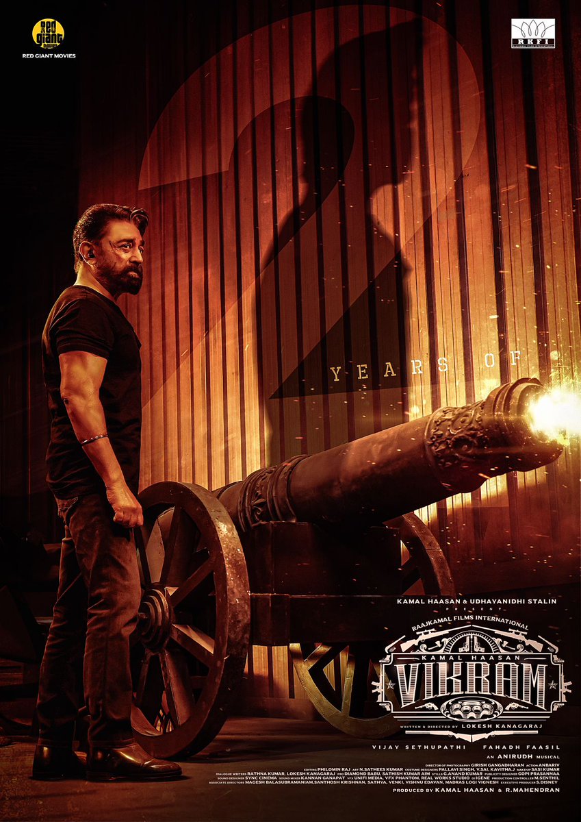 KamalhaasanA's tweet photo. #KamalHaasan
#Vikram
#2YearsOfINDUSTRYHITVikram
#2ஆண்டுகள்நிறைவுவிக்ரம்
#2YearsOfVikram
#VikramInAction #VikramFromJune3
@ikamalhaasan | @Dir_Lokesh | @Suriya_offl | @VijaySethuOffl | #FahadhFaasil | @anirudhofficial | @rekhshc | @RKFI | @turmericmediaTM | #Vikram https://t.co/nLWO3qUbxA