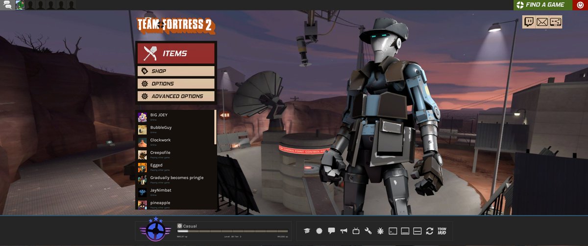 AceOcarinas's tweet image. Nah Mate. THIS is the title screen I got today with #FixTF2 / #SaveTF2 going on?

It's taunting us at this point.
