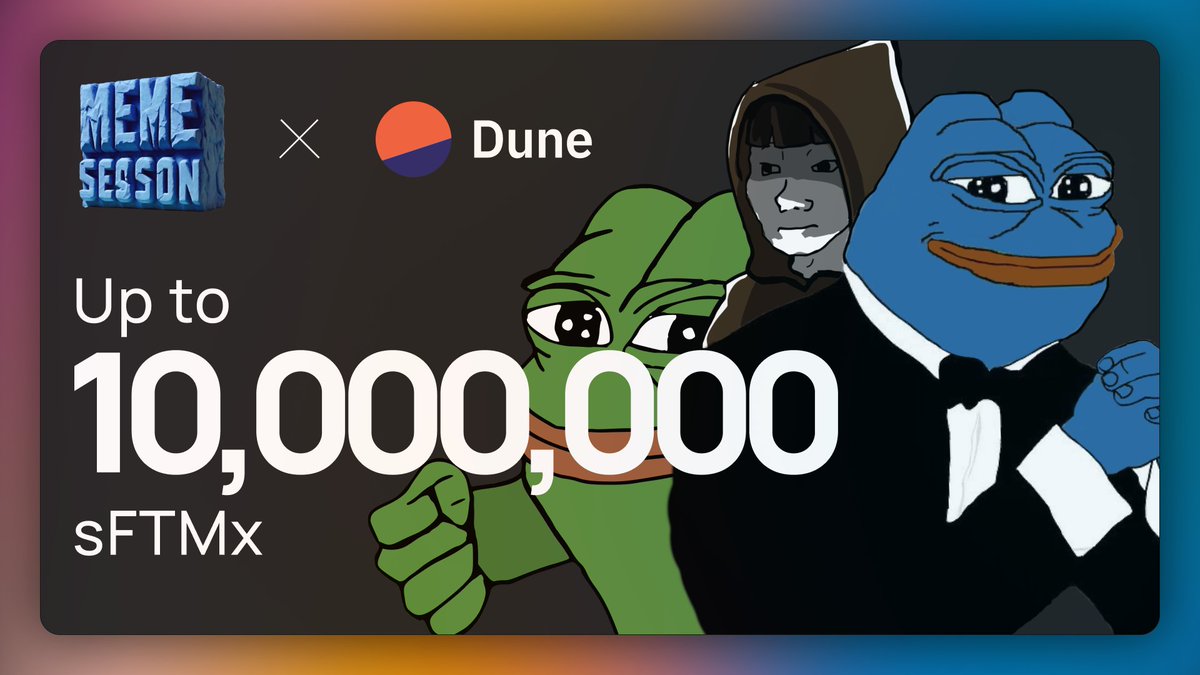 SonicLabs's tweet photo. Did you know @DuneAnalytics powers our Meme Season leaderboard?

🔍 Dune provides the most accurate and accessible on-chain data to determine who wins up to 10,000,000 $sFTMx in prizes.

Shoutout to the dashboard dev: @0xKhmer!

📊 Leaderboard:
https://t.co/bW2mPZwtQg https://t.co/ZAkXkp8VXl