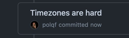 It is one of those days