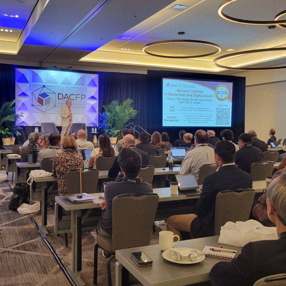 thedacfp's tweet photo. #DACFPVISION kicking off with @ricedelman telling attendees why #bitcoin will rise to $420,000. And he's sharing the math.
#CryptoForAdvisors #DigitalAssetsEvent #BlockchainConference #FinanceInnovation #CryptoEducation #FinancialAdvisory #InvestmentTrends #CryptoTrends2024 https://t.co/EW6BjP2M0P