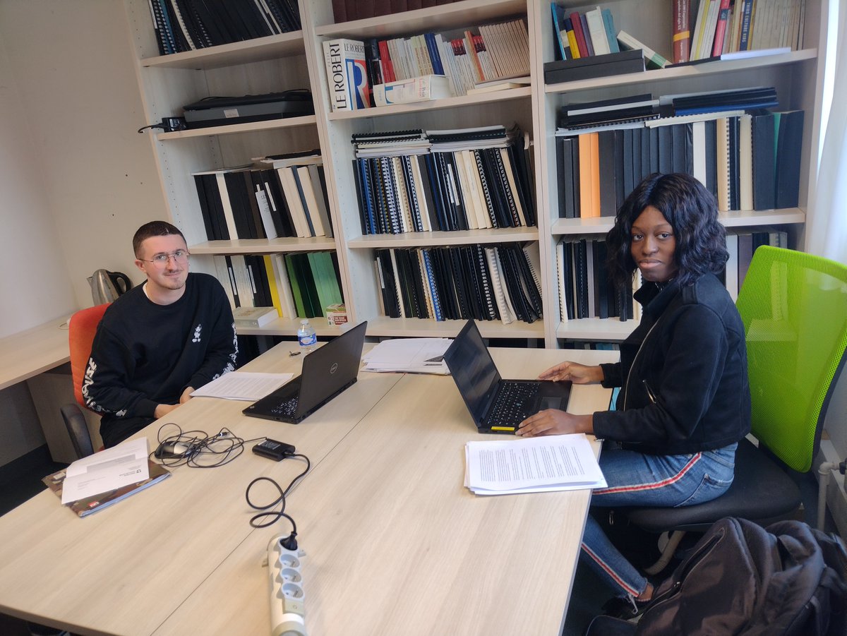 Thrilled to welcom Léo Lisana and Deborah Boudzoumou here at the FLCE of Nantes University as interns for Lexhnology . They bring their double BAs in law and foreign languages to the project to carry out the annotation of SCOTUS to enable machine learning.