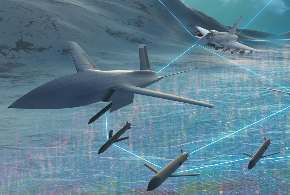 GarethJennings3's tweet photo. Looking forward to seeing the full-scale mock-up at #ILA24 this week, with the artist's impression of the #Wingman (formerly Electronic Combat Wingman #ECW) being a long way from the Heavy-RC concept previously briefed. Also said to leverage #LOUT... https://t.co/U3zWR5UmKu