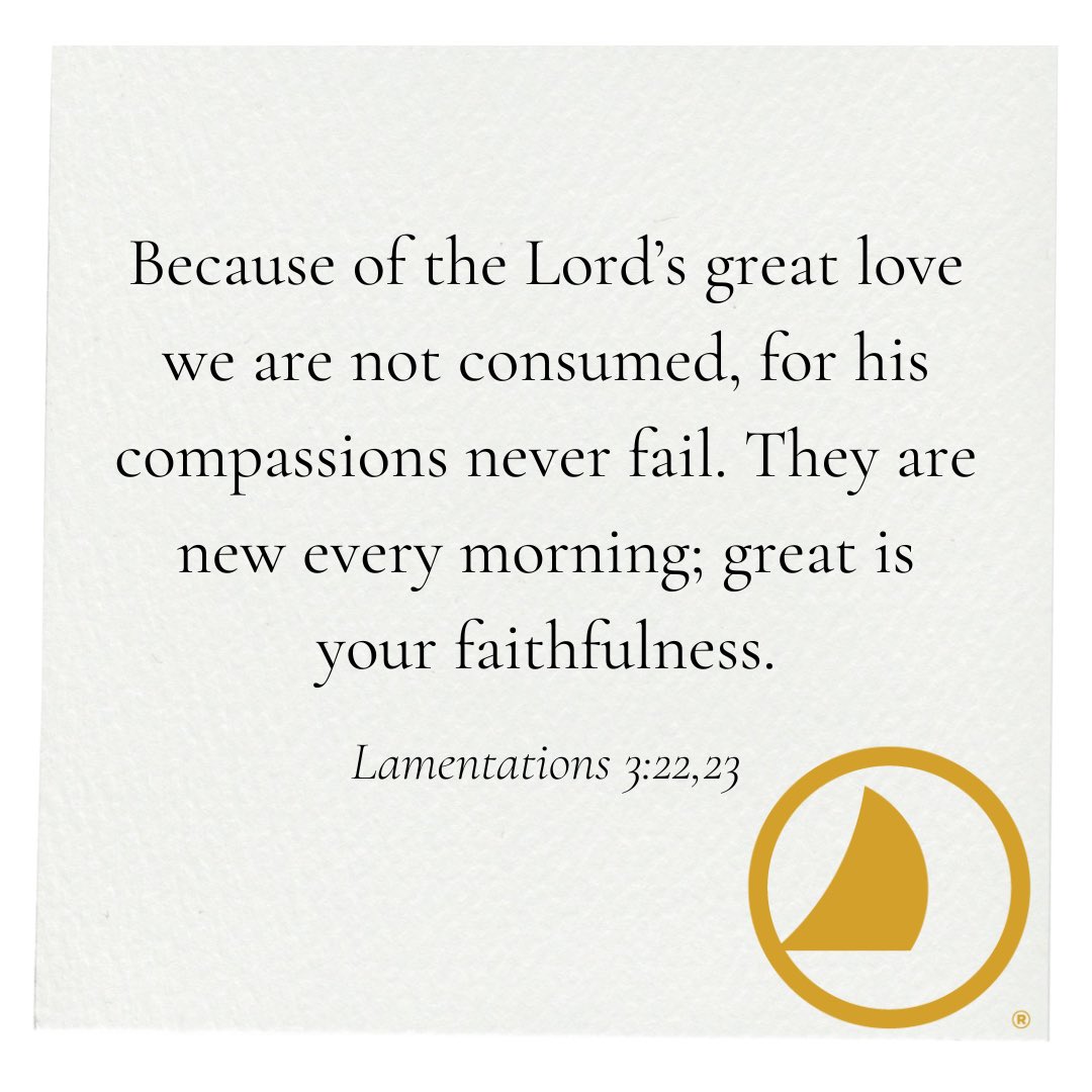 NavigatorChurch's tweet image. From Reliance on God’s Resources, His Faithfulness @thenavigators #topicalmemorysystem #lamentations32223