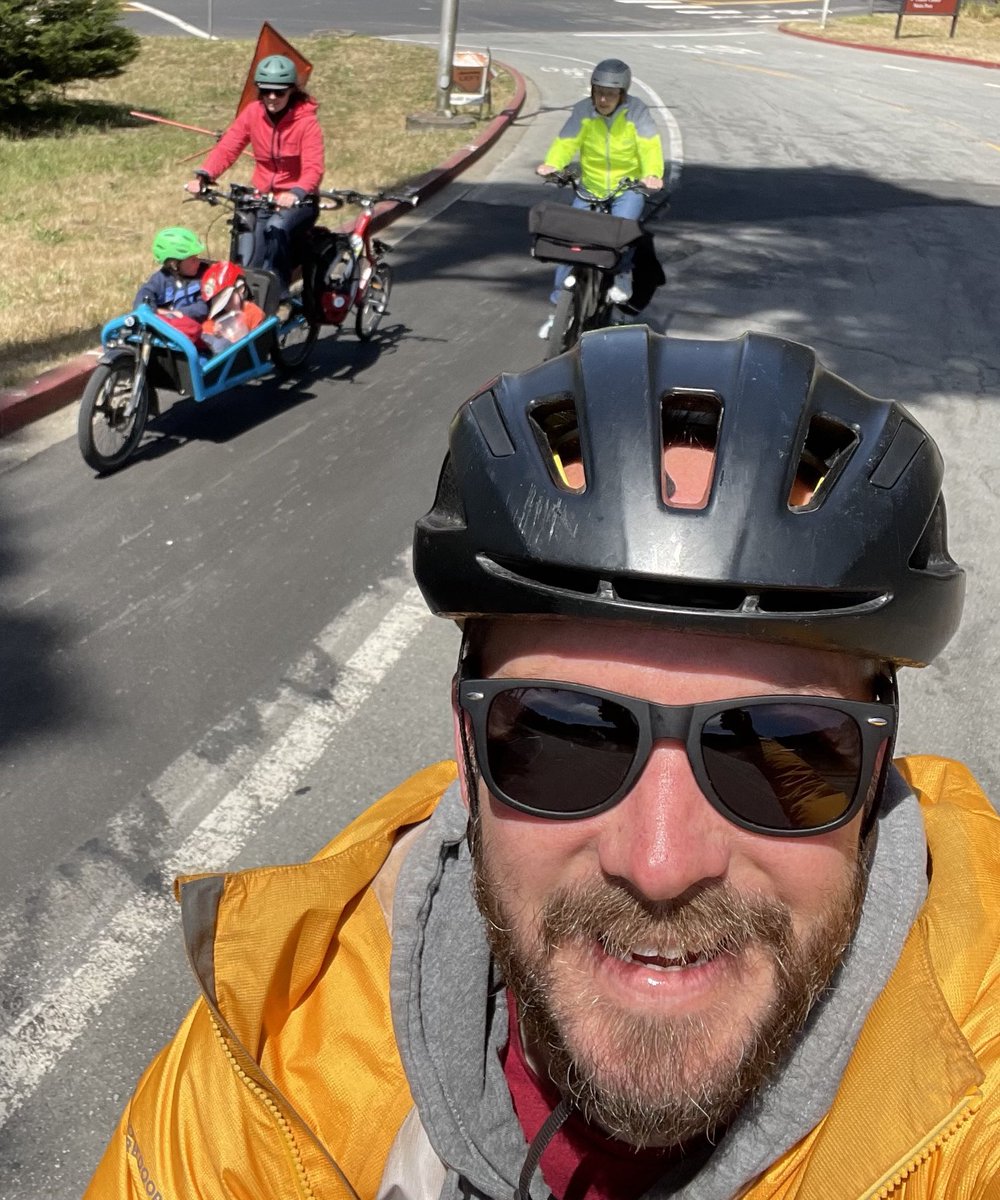 Fantastic weekend with Grandma.

My wife on the Load 60 is carrying two boys, herself, and towing two additional bikes in the back.