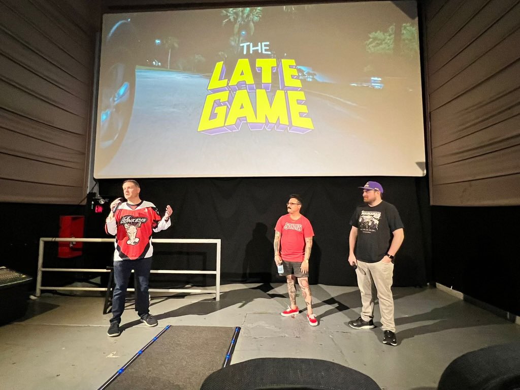lategamemovie's tweet photo. More gems from Chicago Pt. 2!! Absolutely loved this event. The @icedonkeys and @wilmettetheatre were incredible hosts. And to do it all for #pucksforautism made it even more special. 
.
#NHLPlayoffs #StanleyCup #BeerLeagueHockey #NHL #Oilers #Panthers #TimetoHunt https://t.co/X4dwCJv6SP