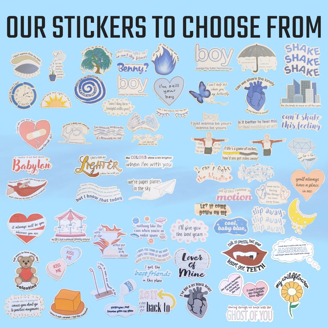 DelicateDaisy28's tweet photo. 🦋 Luke Hemmings Merch Giveaway! 🦋

To celebrate #NFATTNETour, I'm giving away 10 Luke (or 5SOS) stickers, a "boy" keychain, and confetti from DC to 1 lucky winner! The winner can choose which stickers they want!

Like, RT, and follow to enter - more rules and details below! 🩵 https://t.co/Q5CC8a6A1z
