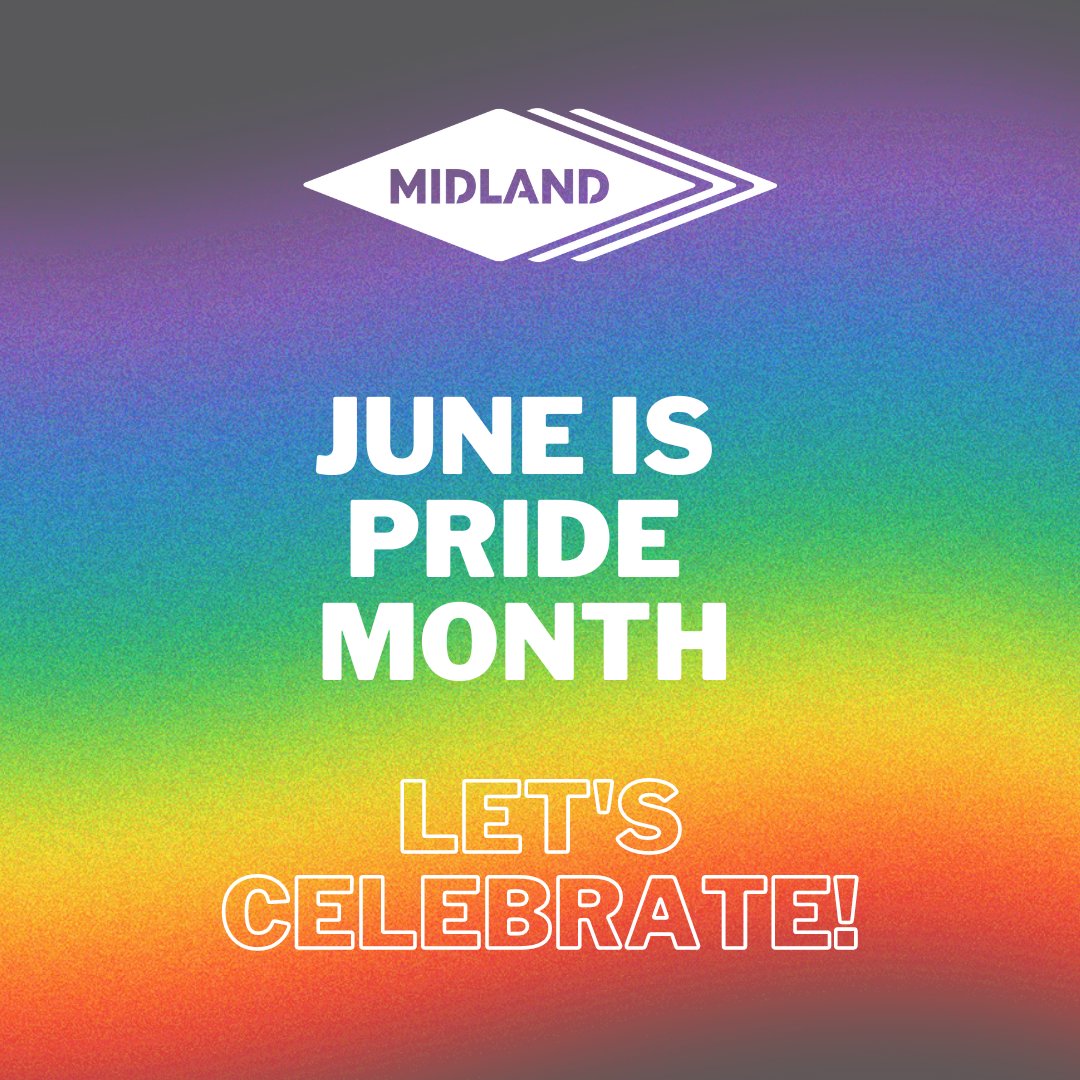 MidlandAsphalt's tweet photo. It's Pride Month! 🏳️‍🌈  Looking for fun ways to celebrate? Swipe for more info on local parades. 

Midland is proud to stand with the LGBTQ+ community, this month and every month https://t.co/Ol1IAMQ9Oa