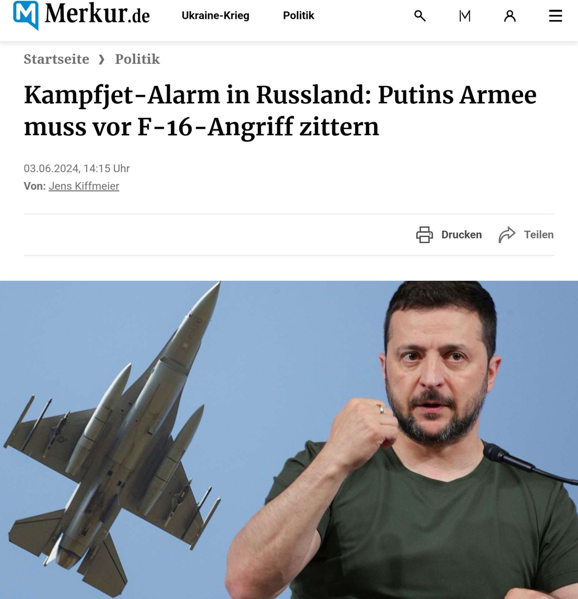 BerndHaake1's tweet photo. Das #Revolverblatt Münchner Merkur zeigt sich bei seiner Berichterstattung über den #NATO #Krieg in der #Ukraine gewohnt dümmlich, reisserisch, #Selenskyj verherrlichend und #Zensur ergeben. https://t.co/aKxwer6SF2