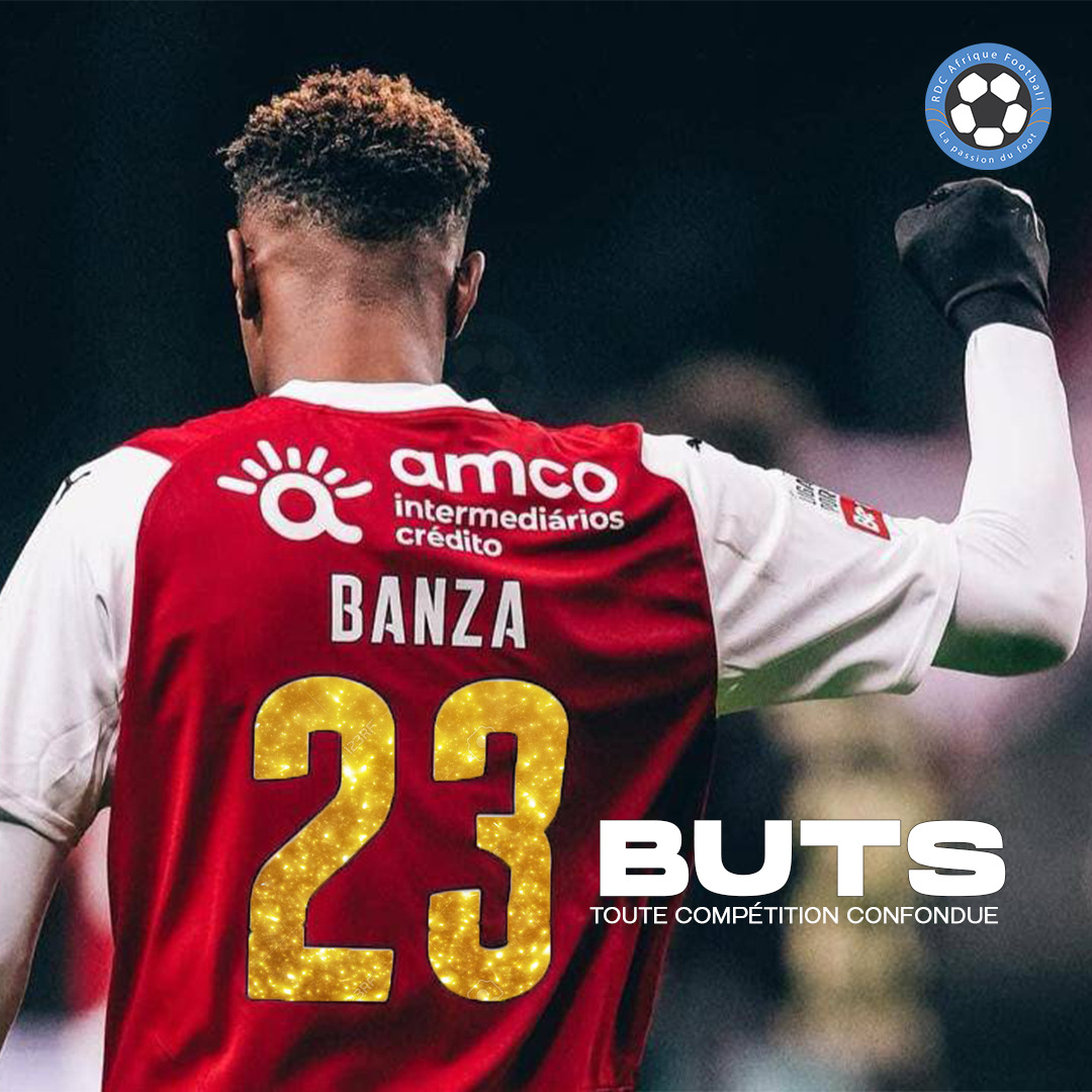 RDCAfrikFoot's tweet photo. #TopInfo #StatsOfTheWeek

🆕Simon Banza a marqué 23 buts en 41 matchs toutes compétitions confondues cette saison avec le SC Braga.

Le goaleador congolais termine la saison comme "Meilleur buteur" du SC Braga et 2e "Meilleur buteur" de la Liga Portugal avec 21 buts.

Devrait-il partir ou rester encore une saison de plus avec le SC Braga ?

#RAF