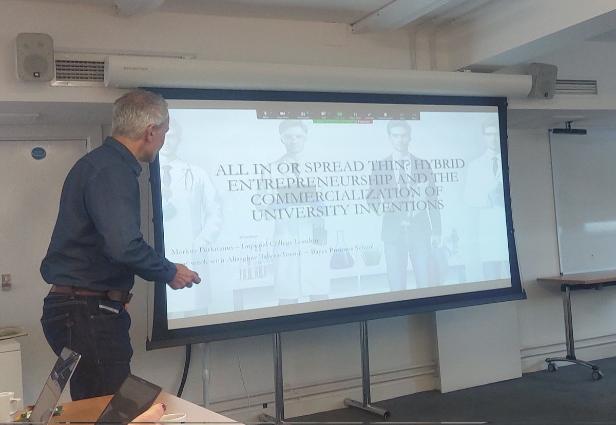 Our pleasere to welcome <a href="/PerkmannM/">Markus Perkmann</a> speaking about hybrid entrepreneurship and commercialization <a href="/MIOIR/">Innovation Research</a>
