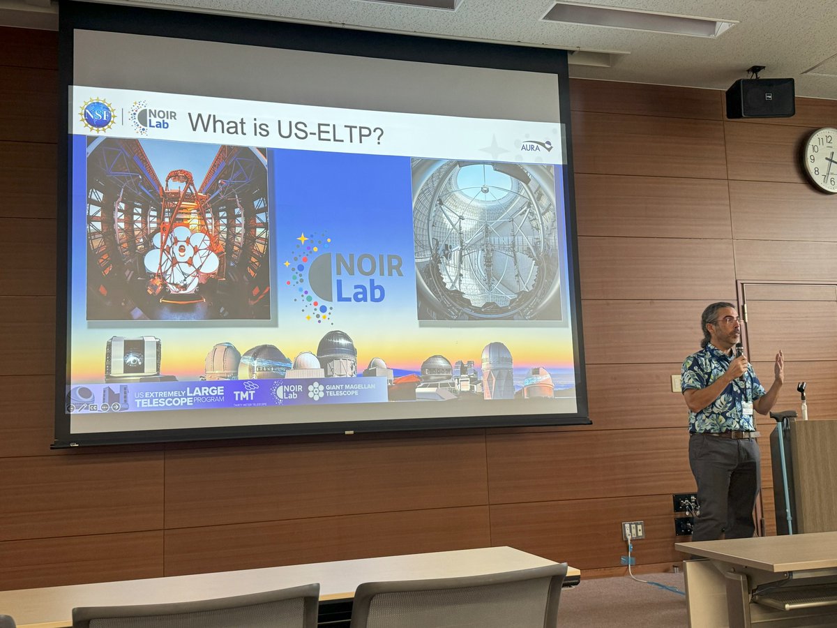 NOIRLabScience's tweet image. At ELT Science in Light of JWST earlier today in Japan, André-Nicolas Chené gave a talk on the US Extremely Large Telescope Program: NOIRLab and the Science Data Life Cycle, followed by Q&amp;amp;A. #useltp @GiantMagellan @TMTHawaii