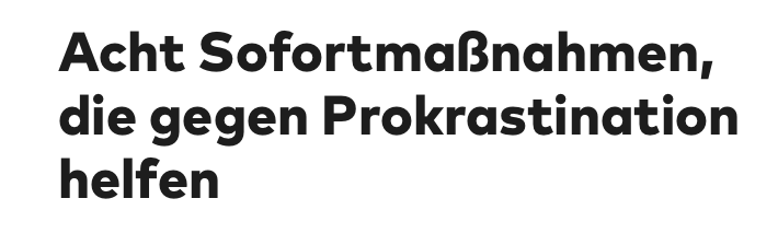 Das ist eine lustige Schlagzeile (wollte ich schon gestern posten, aber ...).