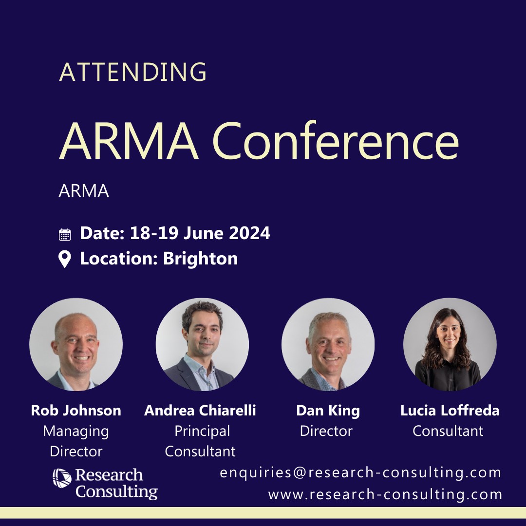 Join our colleagues <a href="/rschrobUK/">Rob Johnson</a> <a href="/DanKing_DK/">Dan King</a>, <a href="/drAChiarelli/">Andrea Chiarelli</a> and <a href="/LoffredaLucia/">Lucia Loffreda</a> at @ARMA_UK conference #ARMA2024. <a href="/drAChiarelli/">Andrea Chiarelli</a> will be chairing on Building a Culture of Research Integrity on 18 June at 3.45pm. We look forward to seeing you there.