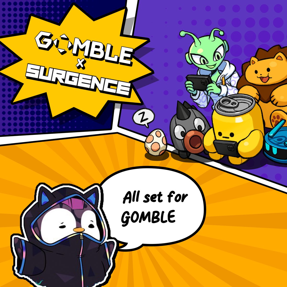 MetaGandhi_'s tweet image. The cat is out of the bag!!

Excited to be working with @surgence_io for @gomblegames 

What they have in store:  
👉Backed by Binance, Hashed, and Animoca. 
👉3 most downloaded app globally. 
👉Working products with stacked team

So much more that I can't leak but...All set for…