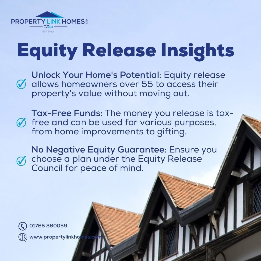 Insights into Equity Release! Unlock your home's potential, access tax-free funds, and enjoy the security of the No Negative Equity Guarantee. Ready to explore the possibilities? Let's start the conversation today.🏡🔓 #PropertyLinkHomes #YourPropertyPals