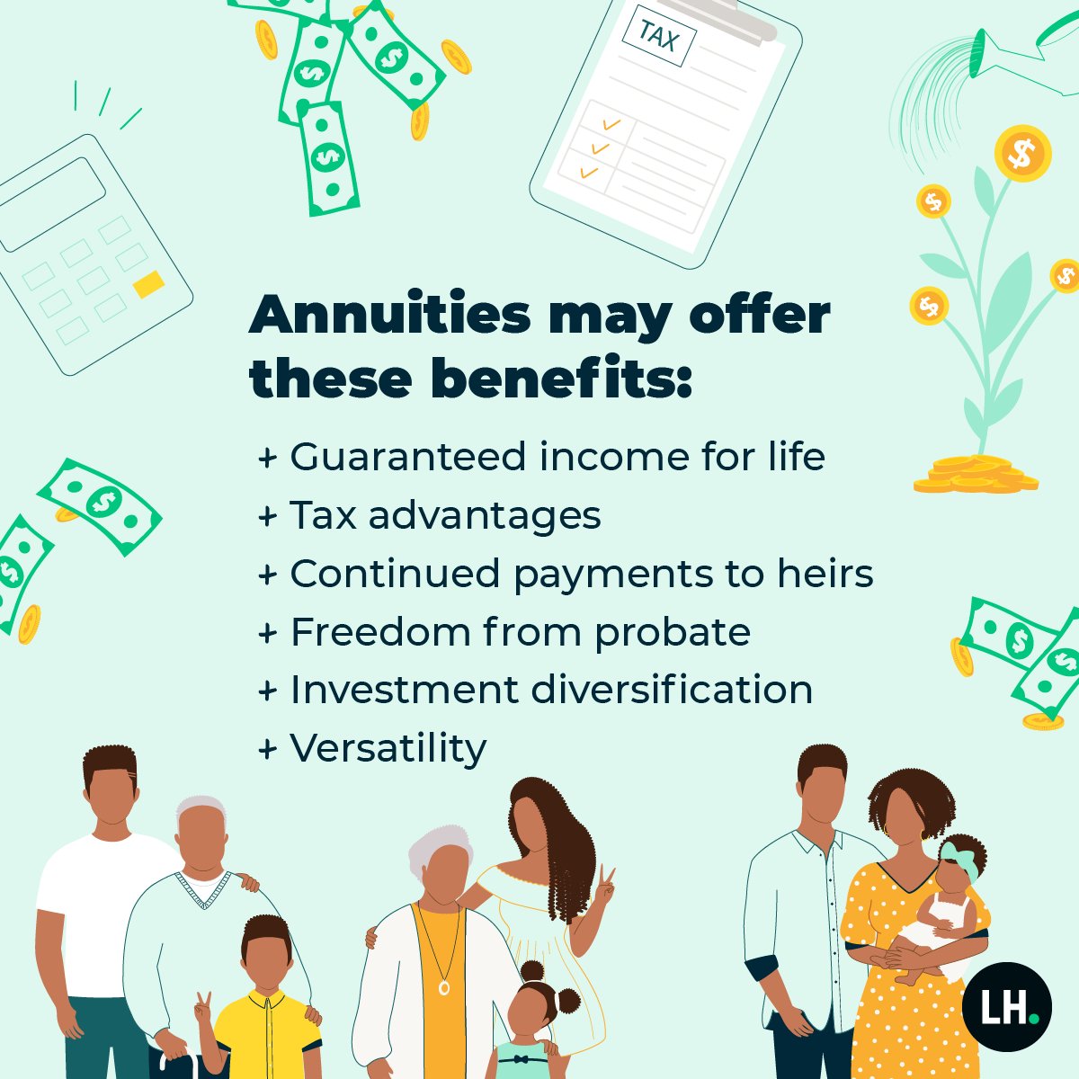 June is National Annuity Awareness Month! There are many benefits to owning an annuity. Speak to a member of our Insurance Solutions team to learn more about this important financial instrument! Call (800) 965-2547.