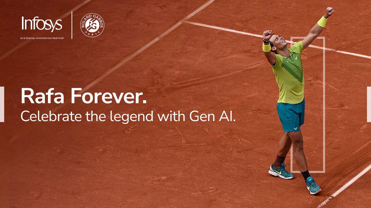 Celebrate Rafa’s legacy at Roland-Garros with the Rafa Forever RG collection! Hit the link to express your creativity, unlock the power of Gen-AI!  Infosys.Rafaforever.com
#RafaForever #RafaXInfosys #RolandGarroswithInfosys