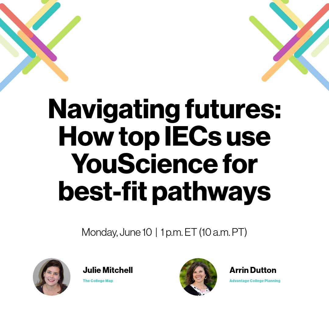 Join us for a webinar featuring a panel of expert IECs who use YouScience Aptitude & Career Discovery to guide clients to their best-fit college and career paths. Discover best practices, success stories, and new features. #IEC #Panel 👉Register here: bit.ly/4cjxodR