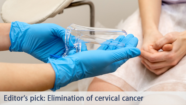 CMAJ's tweet photo. This week's editor's pick: Cervical cancer elimination
Vaccination against HPV is highly effective at preventing cervical precancer; however, the current screen-eligible population is largely unvaccinated.
Lean more β‘οΈ https://t.co/JA7wgCW9Ki https://t.co/ByXyjc3fnT