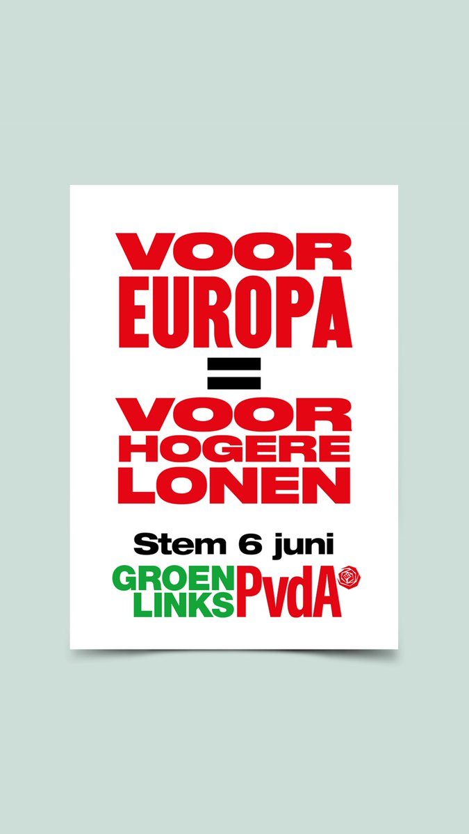 We hebben een sterk, groen en sociaal Europa nodig als antwoord op de klimaatcrisis, de groeiende ongelijkheid en de opkomst van radicaal-rechts. Daar kunnen we voor kiezen bij de Europese verkiezingen op donderdag 6 juni. Jij stemt toch ook? 

#StemVoorEuropa #StemGroenLinksPvdA