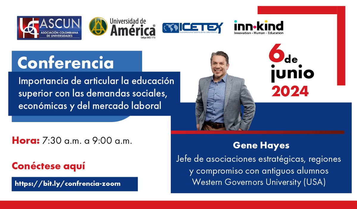 ascunoficial's tweet photo. 📣Se acerca el Foro Internacional de Innovación en Edu. Superior (#FIED)🎓
Previo a este evento, el jefe de asociaciones estratégicas, regiones y compromiso con antiguos alumnos de @wgu lidera este espacio virtual🌎
Inscríbete 👉https://t.co/NraEroQmBr https://t.co/60HoUvVlEi
