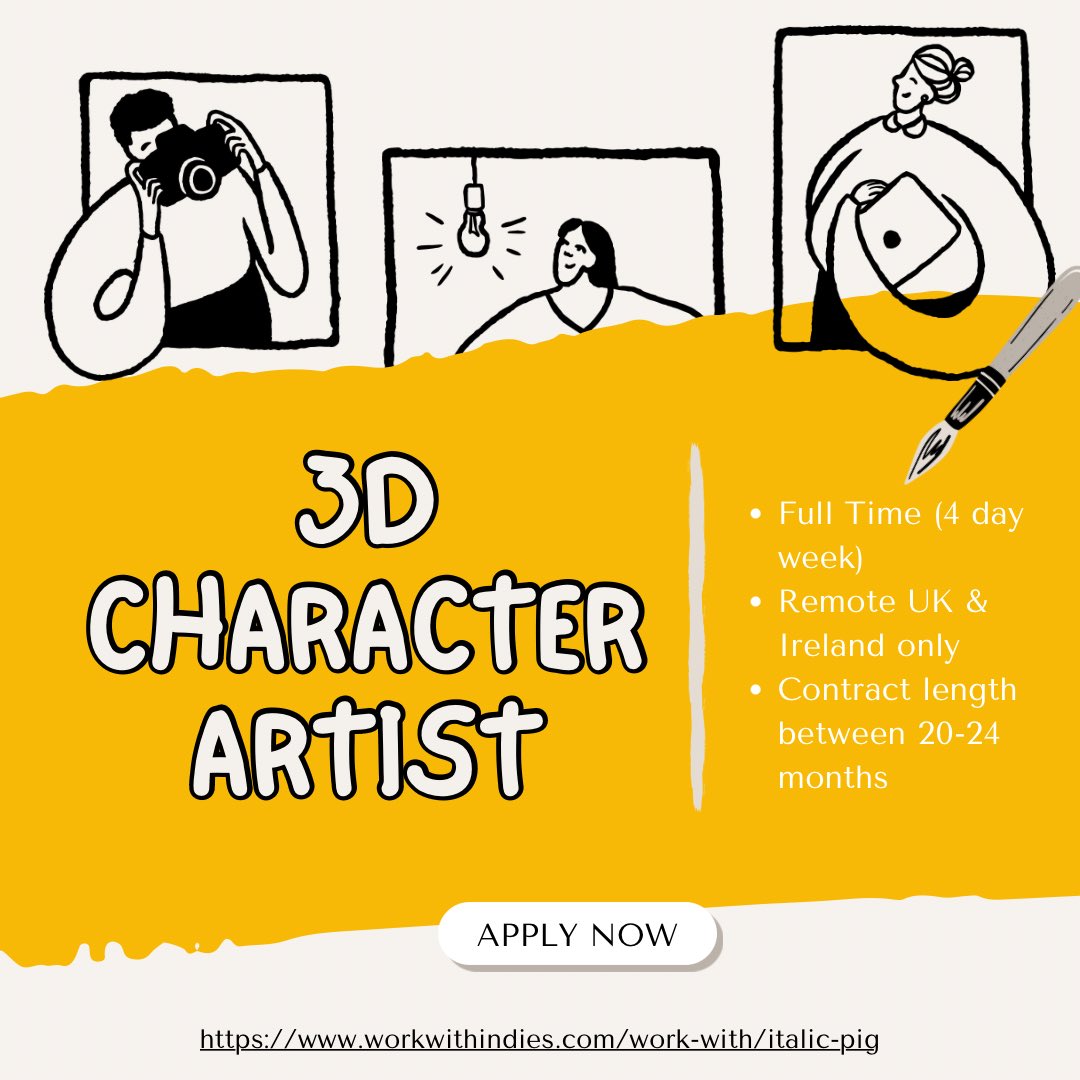 italicpig's tweet photo. 🚨 JOB ALERT! 

We’re currently seeking two talented &amp; passionate 3D artists to join our team! 

Applications will be accepted until June 17th, with shortlisted candidates contacted by July 1st! 

Are you who we’re looking for? Apply here 👉 https://t.co/LViUMN5Q1L https://t.co/99grCzYsZQ