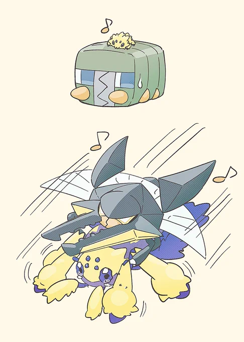 #虫ポケモンの日 #虫ポケの日大きくなっても仲良し(?)な2匹! 