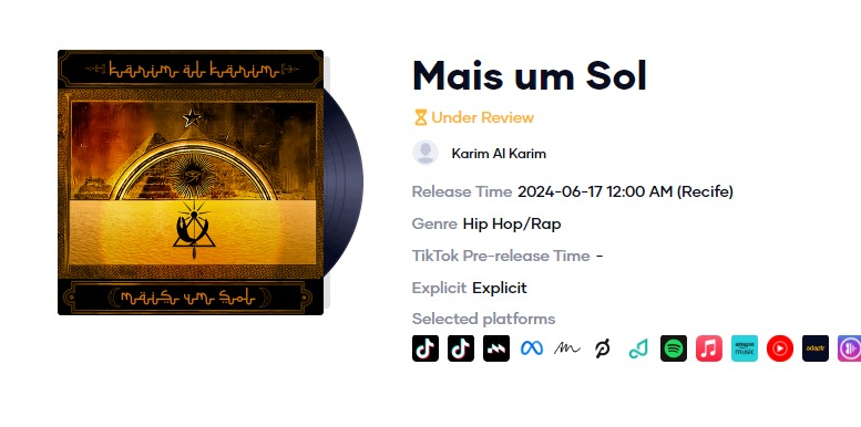 karim_al_karim's tweet photo. pra quem tá querendo ouvir Mais um Sol no Spotify, tá aí a nova data:
17/06 se tudo der certo já vai tá lá disponível pra tu sacar.

Assim que rolar link de pré-save começo a divulgar pesado. https://t.co/cWQwRvHVJd