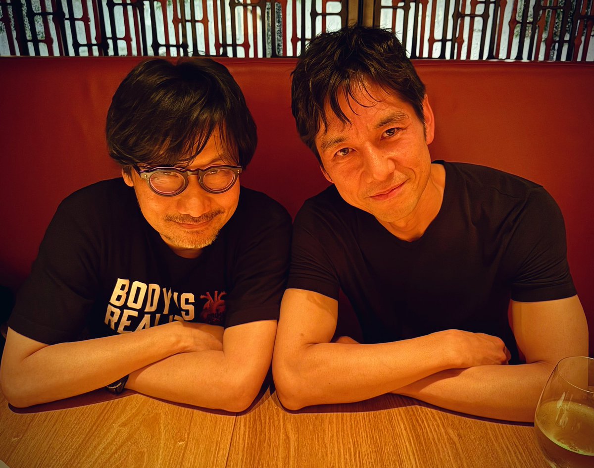 Kojima_Hideo's tweet photo. “島秀”の会。西やん(西島秀俊さん)と。 https://t.co/USEeKRvxdu