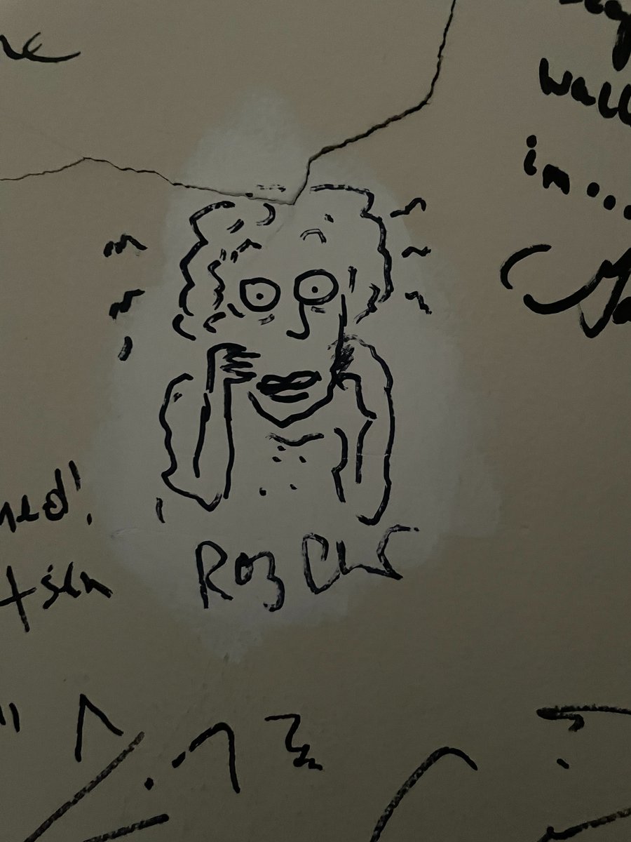 ThurberHouse's tweet photo. Our first Cartoon signature in James Thurber's closet from @rozchast , the winner of The 1st Thurber Prize in Cartoon Art! 

 #cartoonart #cartoonist #tp23 https://t.co/d6g5mNvouI
