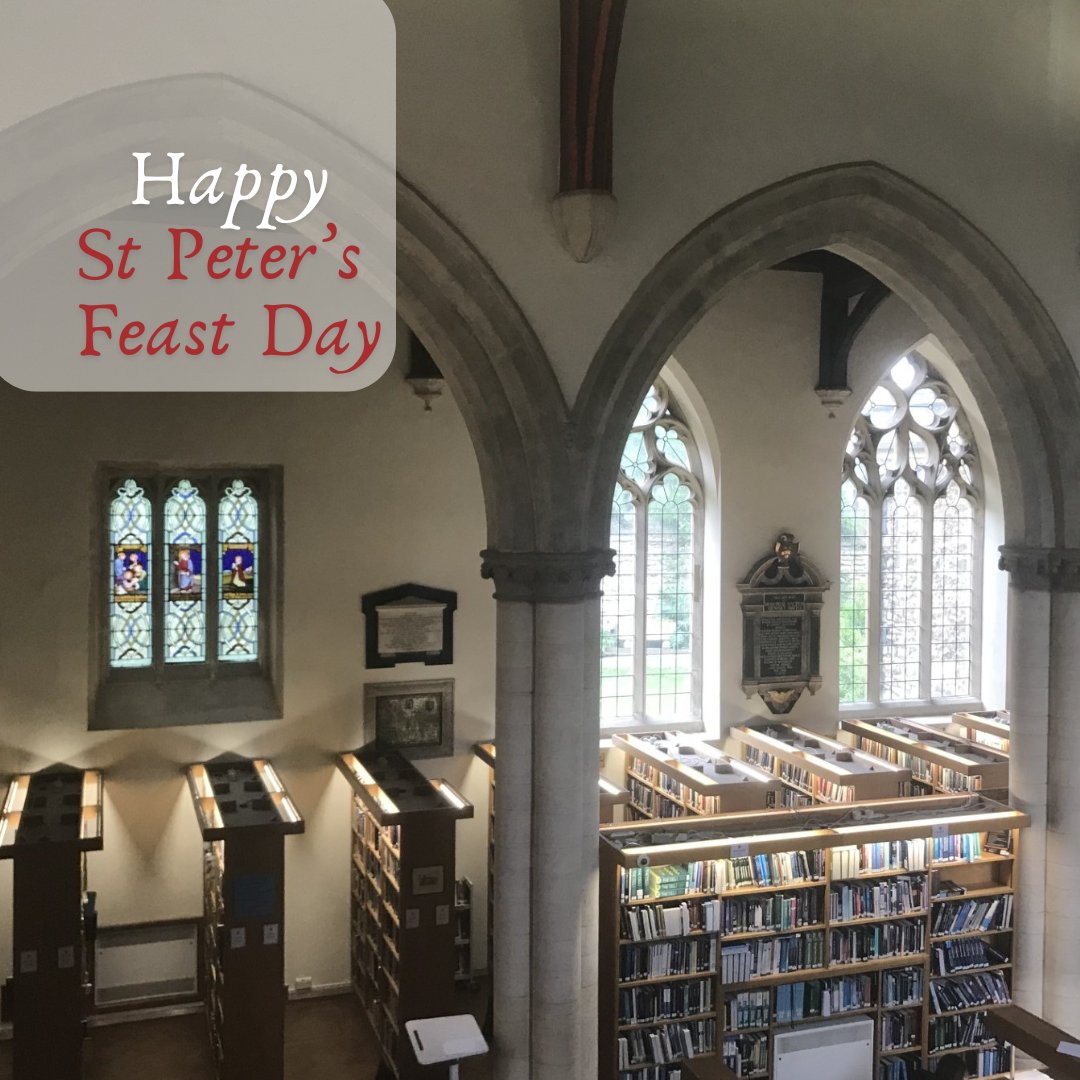 Celebrate the Feast day of St Peter (29 June)
with a service in the Crypt of St Peter-in-the-East (now converted into our beautiful College Library) 

at 12:15pm on
Friday 28 June.