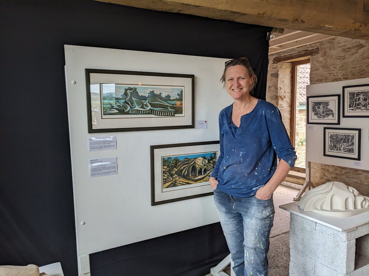 Artist/Sculptress <a href="/SashaConstable/">Sasha Constable</a> with some of her work. A pleasure to visit.