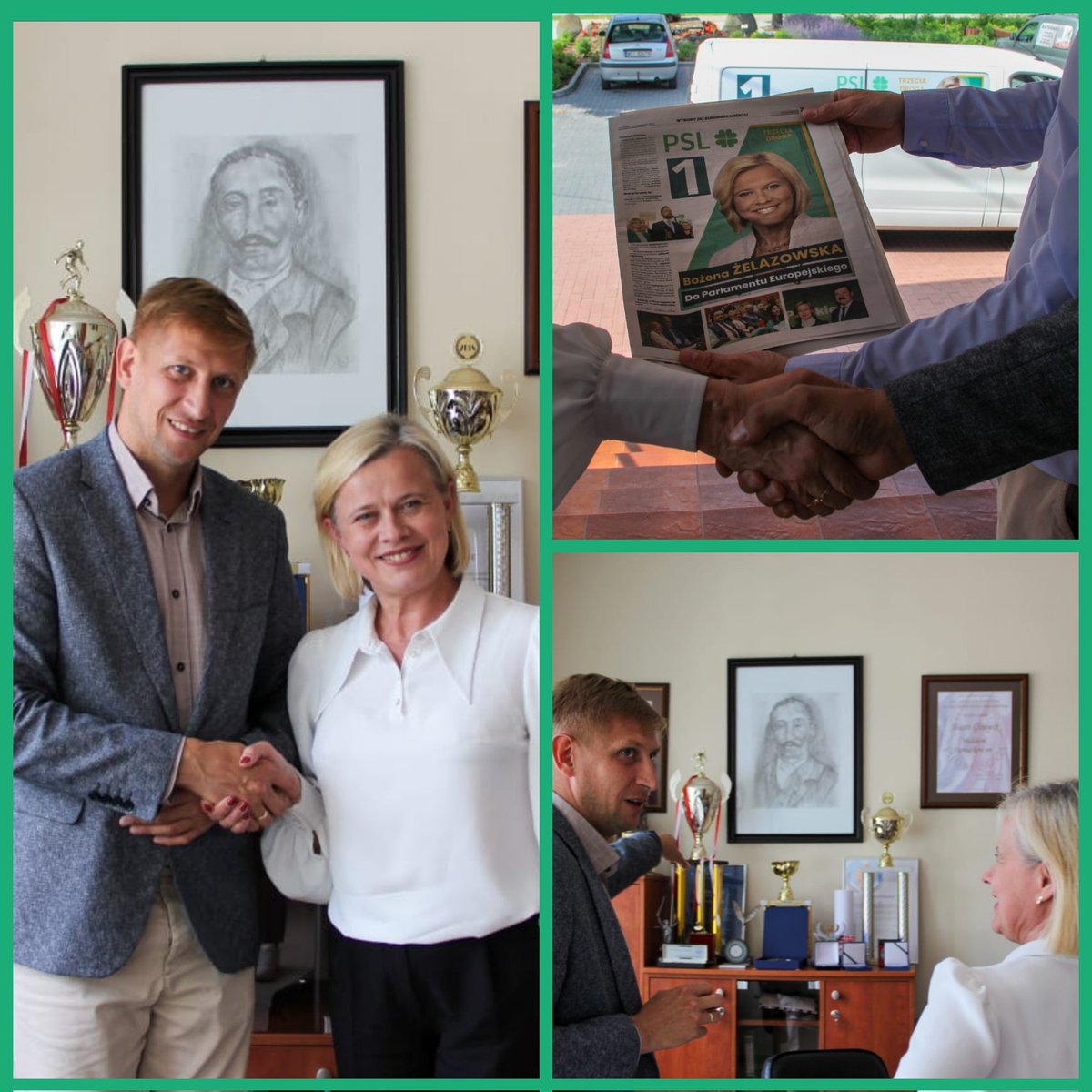 Spotkaliśmy się również z Panem Burmistrzem Glinojecka Łukaszem Kapczyńskim.🤝🍀 <a href="/nowePSL/">🍀 PSL</a>