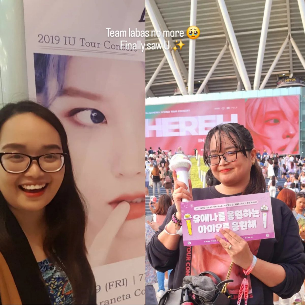 cherryl_inc's tweet photo. 2019: I watched from afar as others reveled in joy watching her perform live. But I'm still ecstatic knowing that she's just here.

2024: My determination never wavered. So lucky I have a supportive husband, encouraging me all the way.  1/2 https://t.co/Tv7qoCC7VY