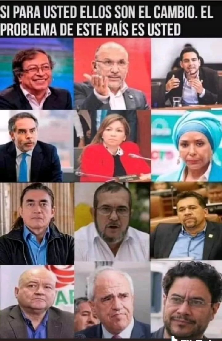 Zemogej's tweet photo. ¡Si para usted estos son el cambio, el problema es usted! https://t.co/GAY5U9FiVR