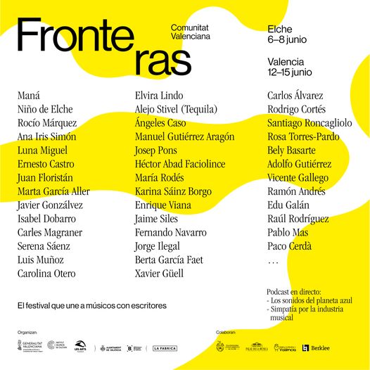 ¡Nos vemos muy pronto! Estaré recitando en el festival Fronteras, en Les Arts, Valencia!
Será junto a Berta García Faet y acompañada de la cellista Isabel Villanueva. 14/06.
Entrada libre.