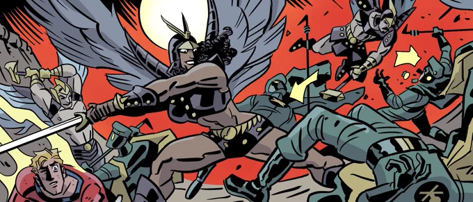 Today in FLASH  The Hawkmen are here. Watch your head. 