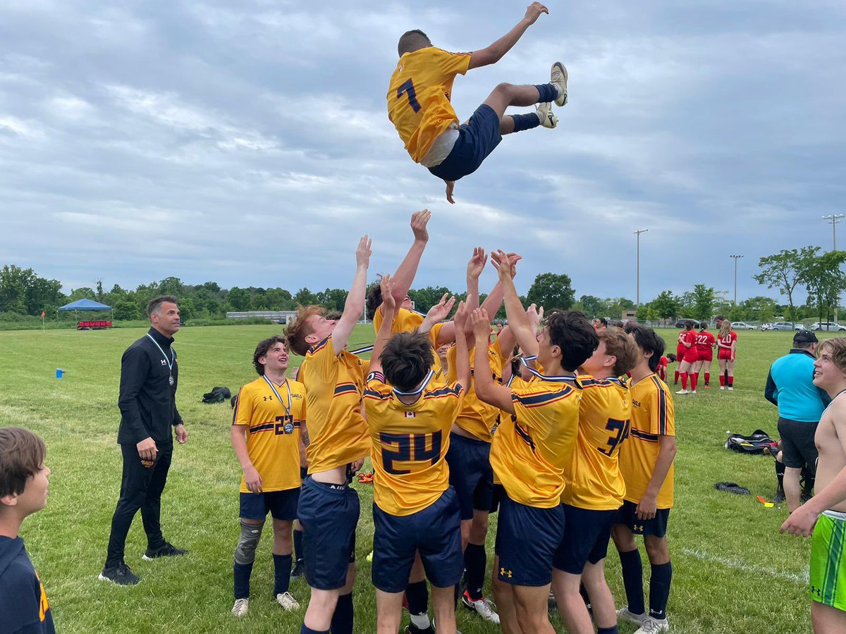 Our U17 Boys sure know how to celebrate a big win 🏆. 

They were crowned #Champions of the <a href="/KingstonUnited/">Kingston United SC (at 🏠)</a> First Capital Tournament on Sunday. 

Follow us to witness these and more inspiring moments of soccer. 

#JrGaelsSoccer
#Inspiring
