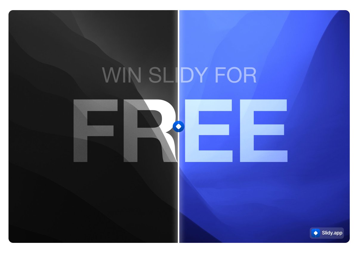 🚨 Giveaway Alert 🚨

@Makisuo__ and I are giving away 3 FREE lifetime Slidy accounts

- Comment 'slidy'
- Follow @slidyapp 
- Retweet (double entry)
- Winners will be selected in 48 hours

(P.S. - already have Slidy? You can still join! Winners will receive a refund 🤩)