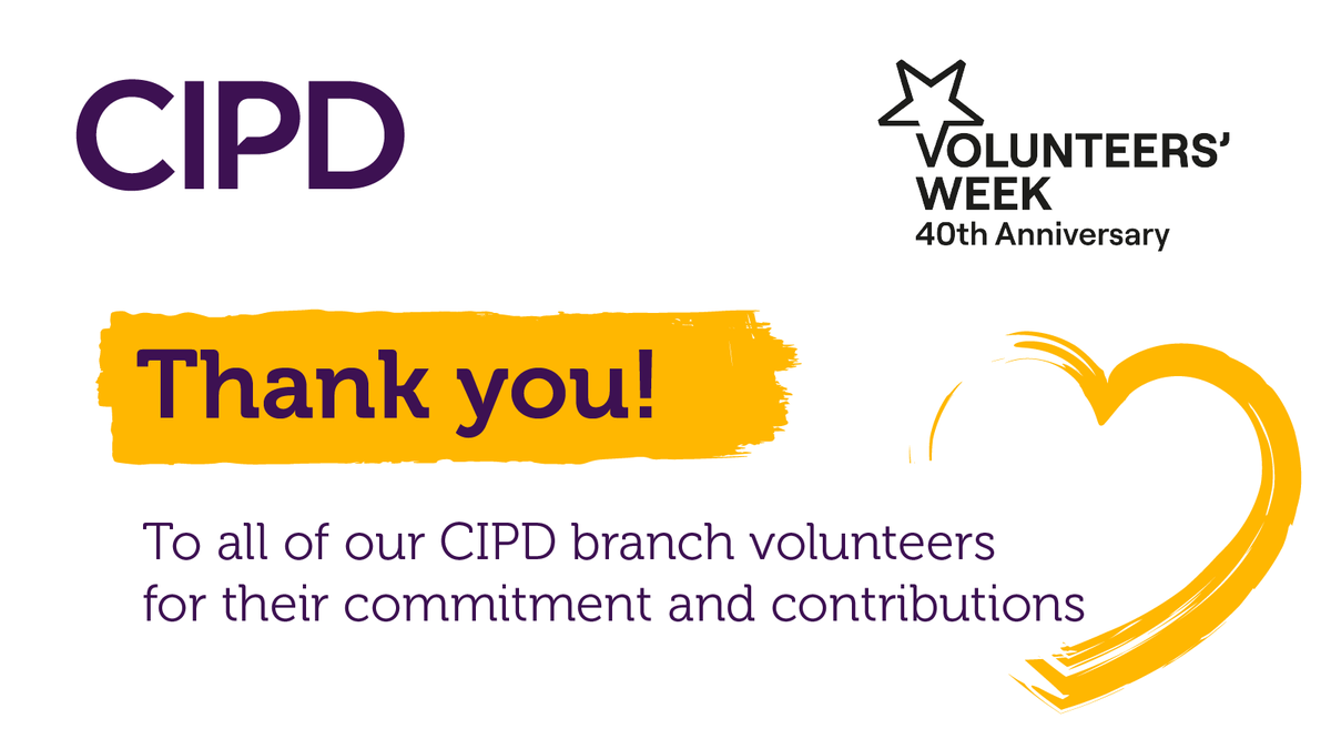 CIPD's tweet photo. Celebrating 40 years of Volunteers' Week here at the CIPD ⭐

Almost 1,000 CIPD members volunteer across the UK giving their time to running a programme of inspirational learning and networking events for their local communities of people professionals 🏡

Also an extended thank you to all our HR mentors who support job seekers get back into work and to our Community champions, supporting others via our online forums 💻

Find out more about Volunteers' Week here: https://t.co/WT1FqO1wgX

#CIPD #HR #People #GivingBack #VounteersWeek