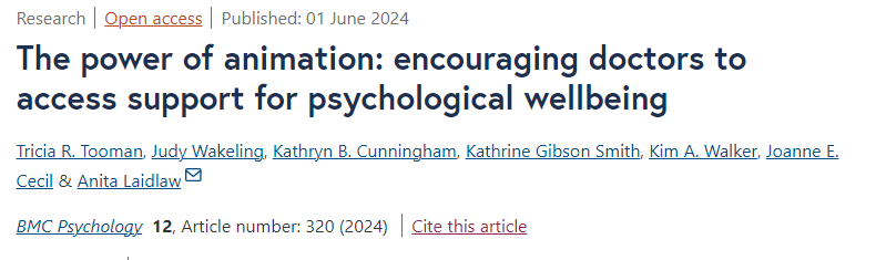 New publication alert!
rdcu.be/dJGfn 
<a href="/scotdrswb/">SMERC Scottish Doctors Well-being Study</a> @ABDNcheri